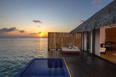 Sunset Overwater Villa deck