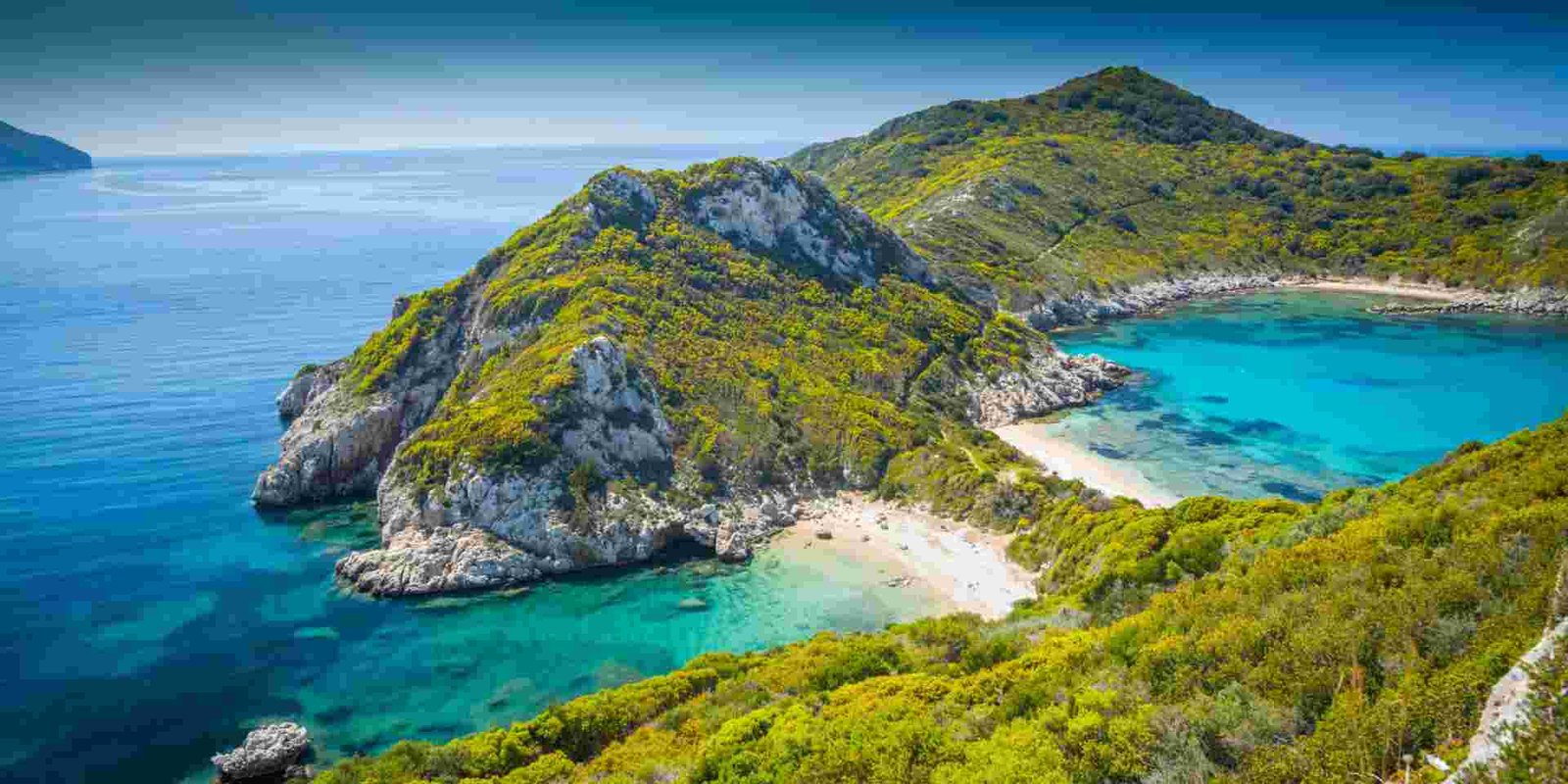 Corfu beach and coastline