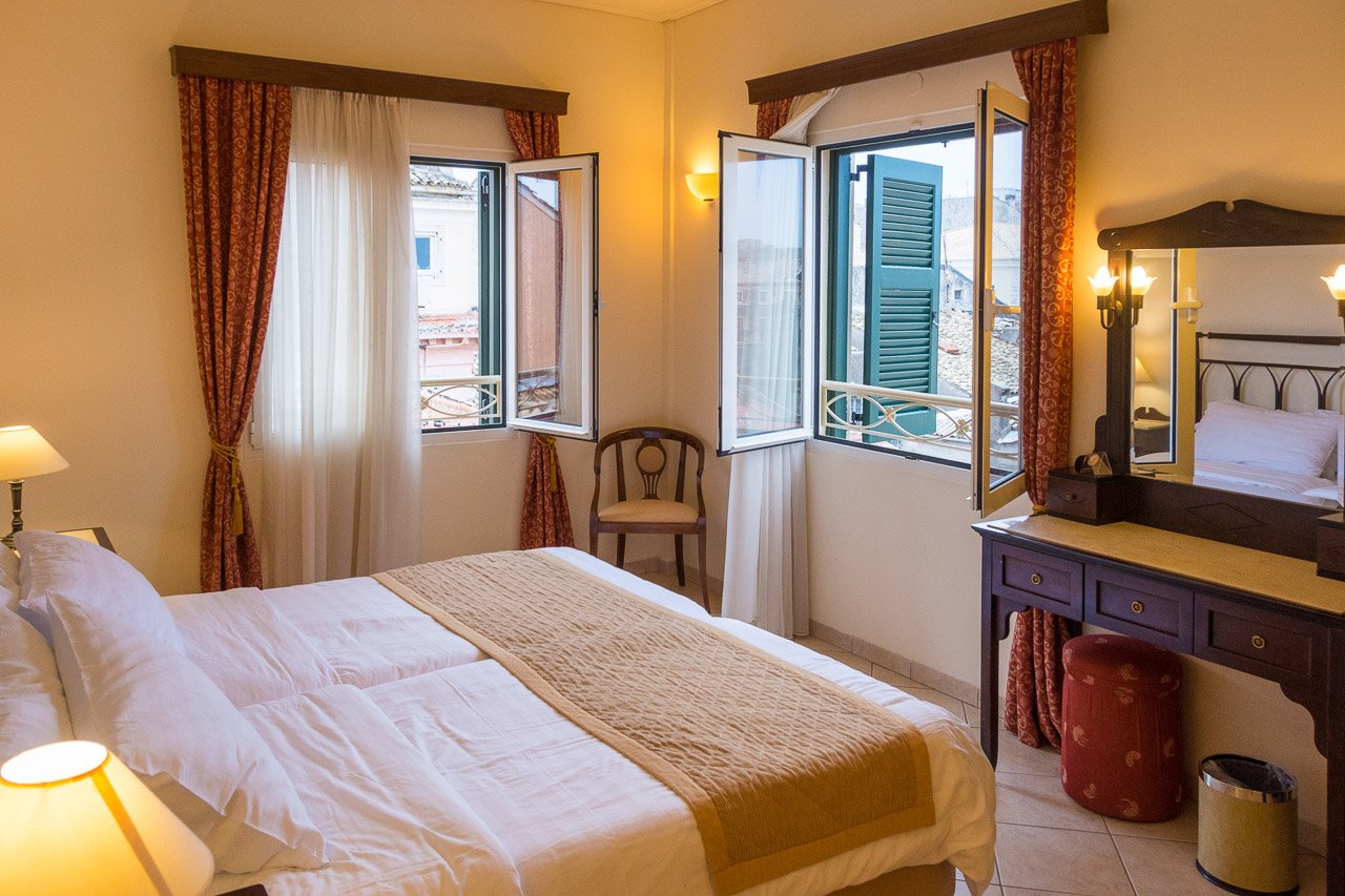 Arcadion Hotel or Corfu Old Town scene