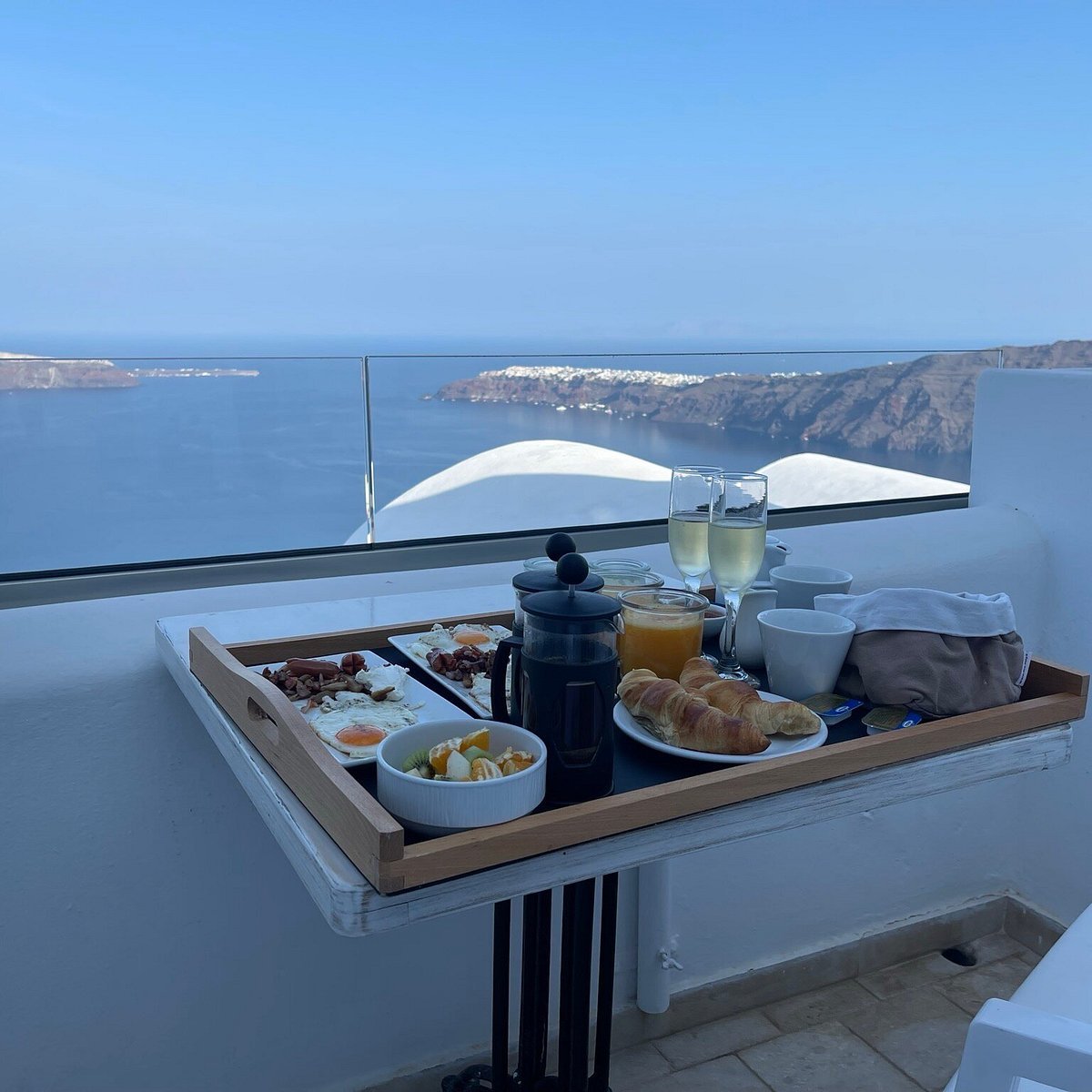 Sunset over the caldera