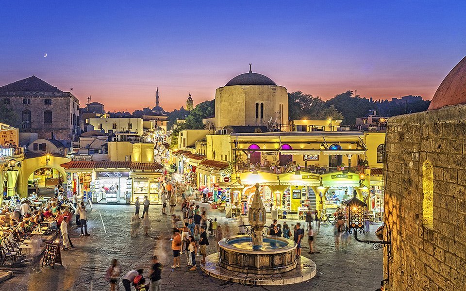 Rhodes Old Town view