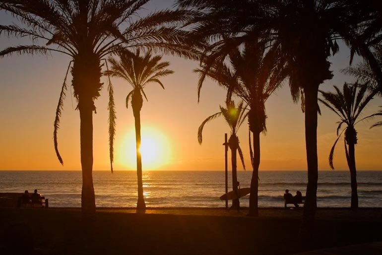 Sunset over Playa de las Américas